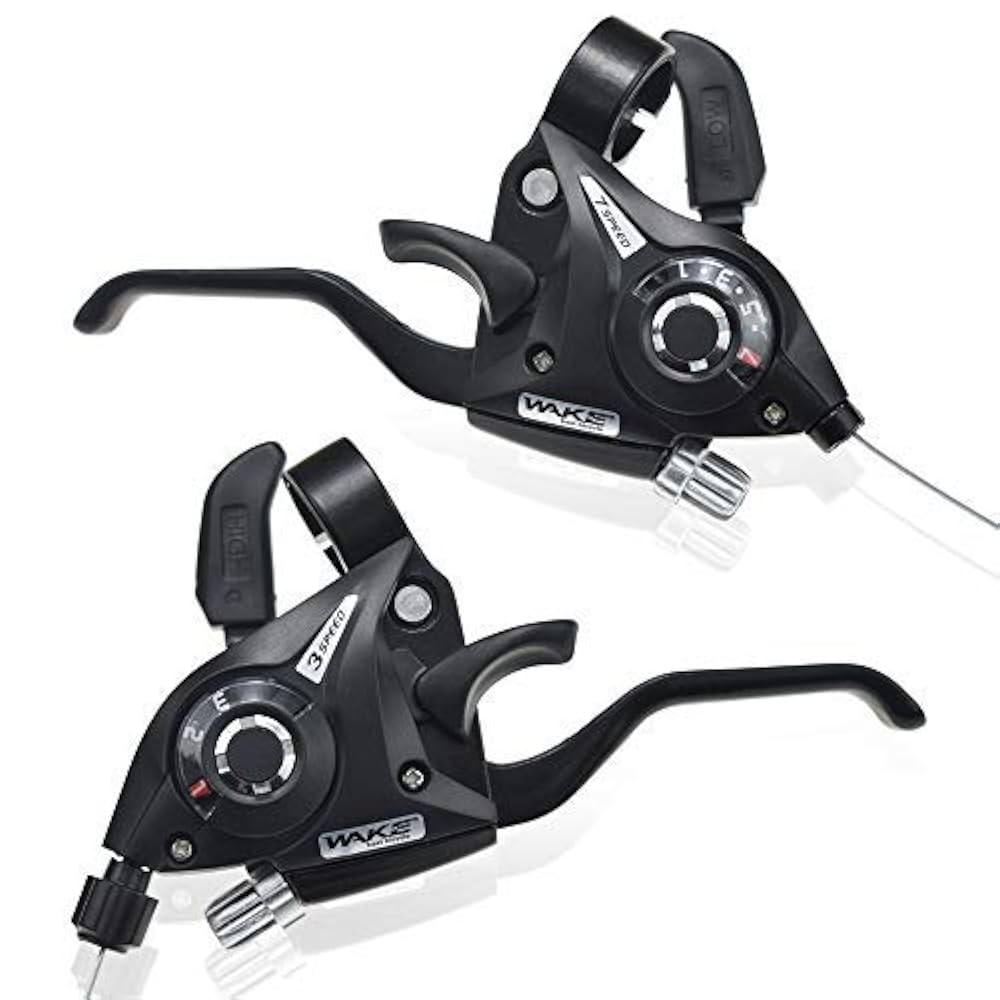 Amazon.co.jp: バイク 1ペアセット シマノST-EF51-7 MTBギア 3×7